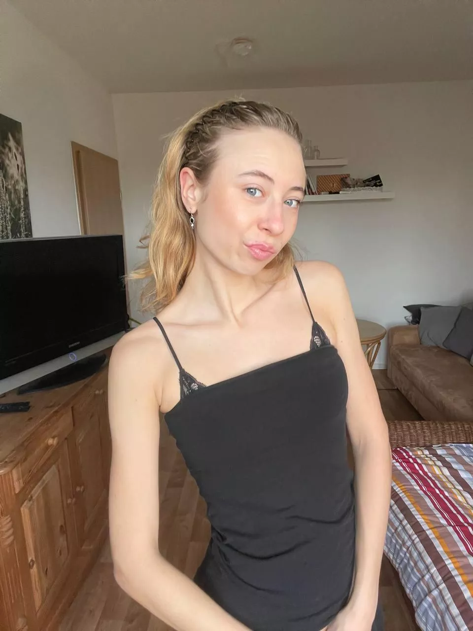 You definitely can't wear a bra in a tight dress