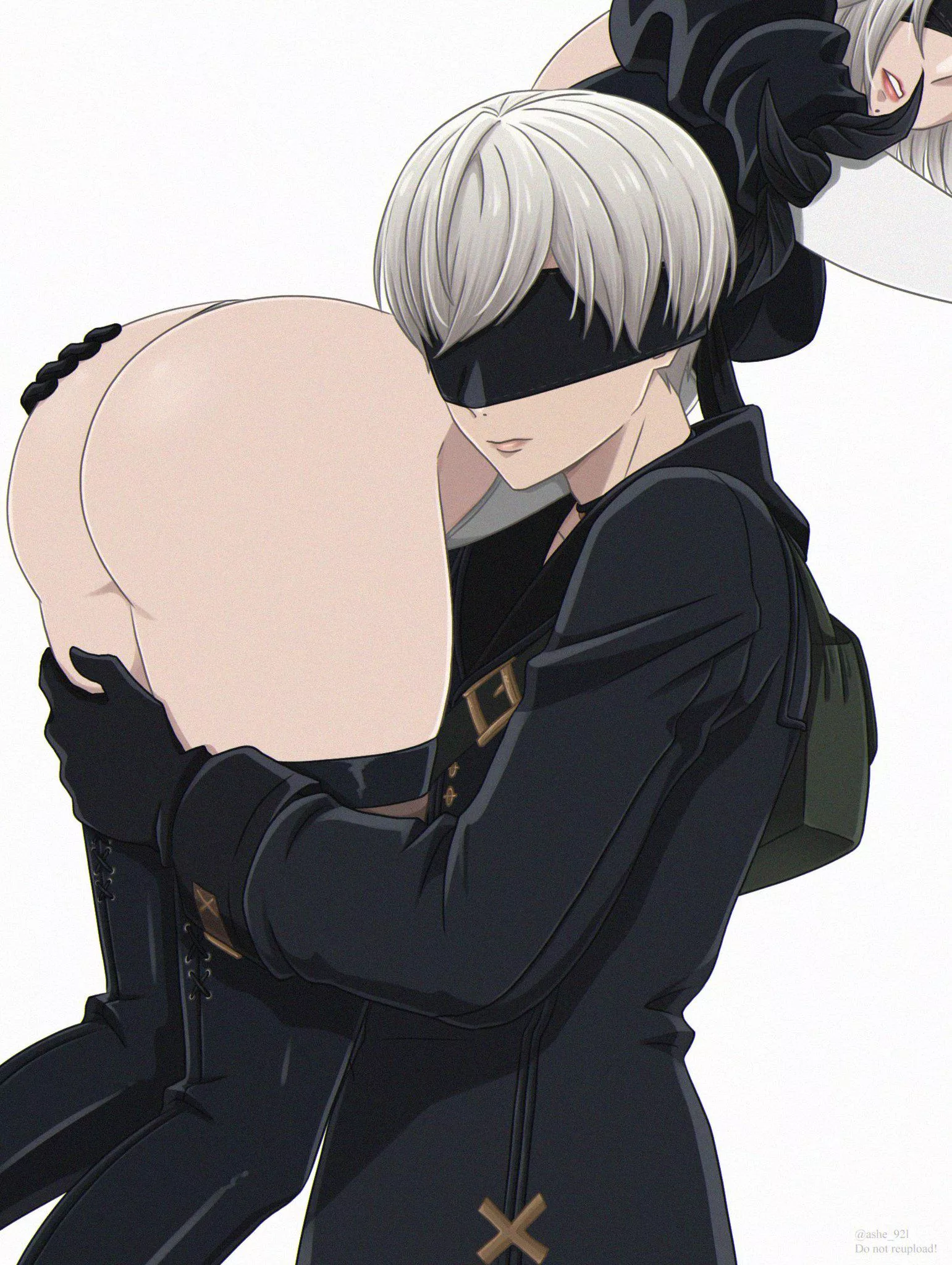 9S carrying 2B to his room (Ashe92I)