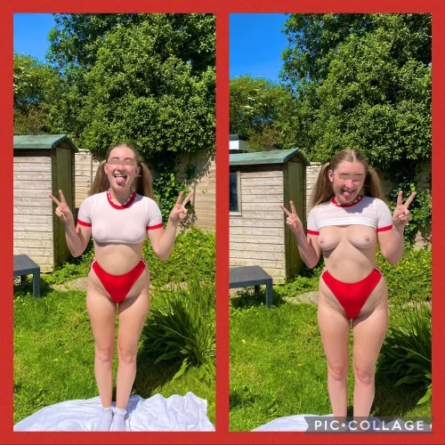 Allegedly this outfit makes me look like a champion volleyball player 🏐 thoughts?