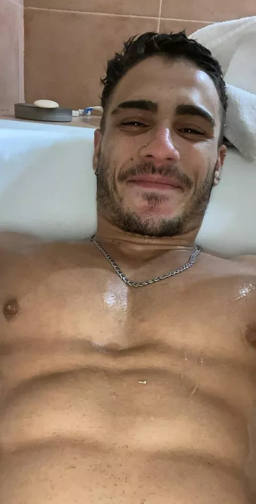 Bet you wish you could join me under this shower, huh?