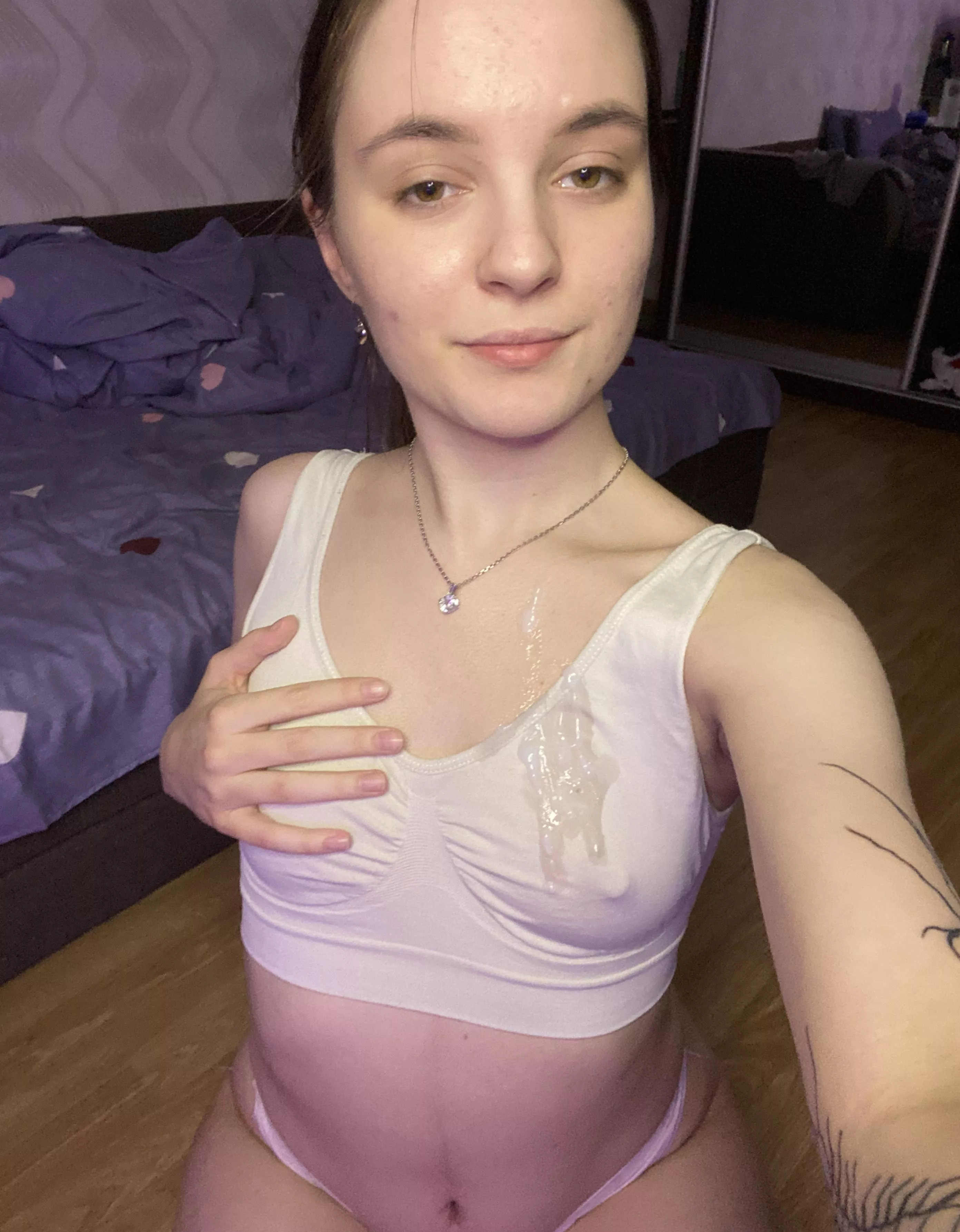 Cum all over my face! I'll clean up the mess afterward, I promise.