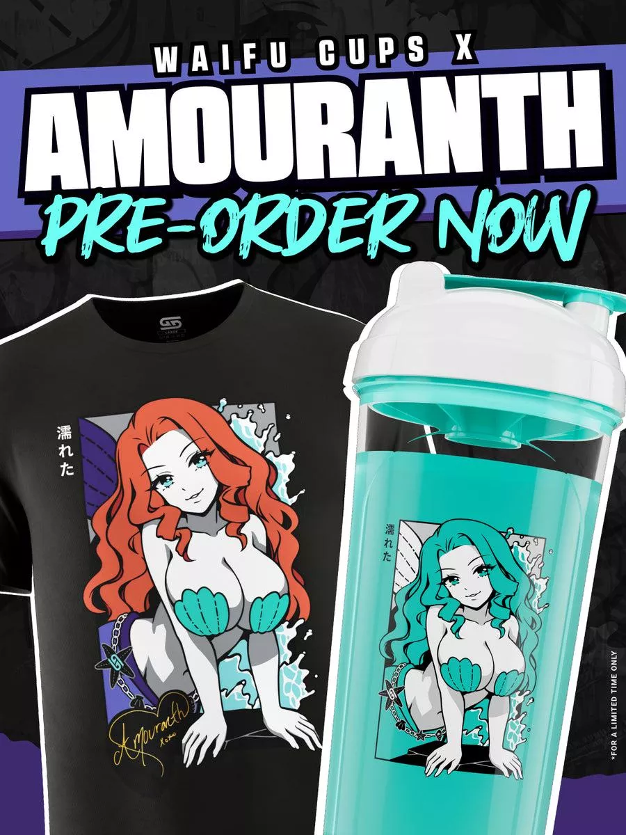 GAMERSUPPS X AMOURANTH WAIFU CUP AND T SHIRT, PRE-ORDER OPEN NOW