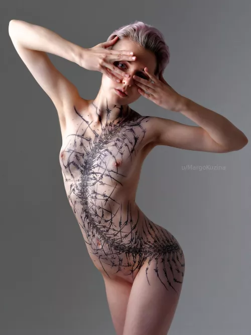 Giant centipede on my body