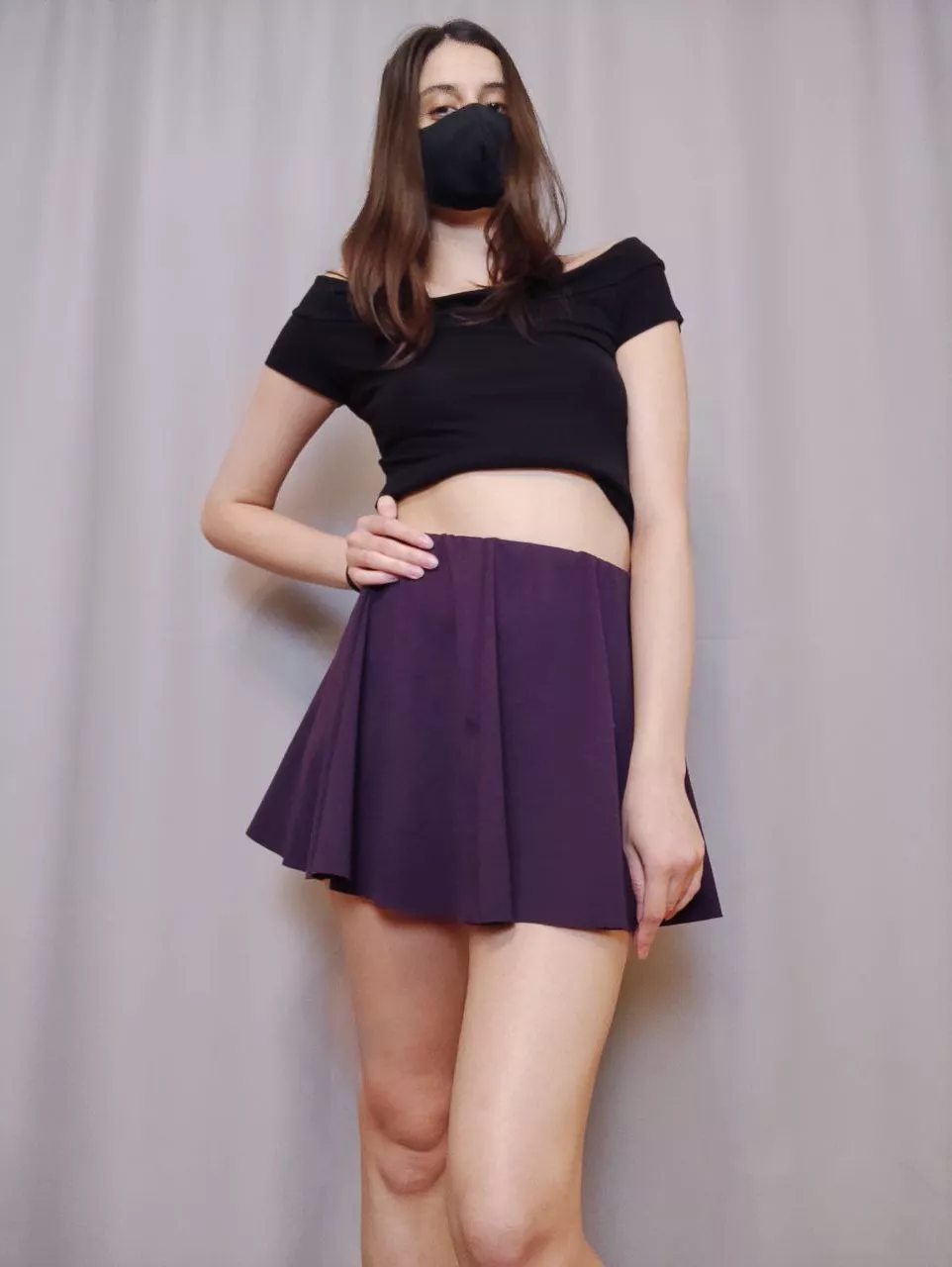 How do you like this outfit in dark colors?