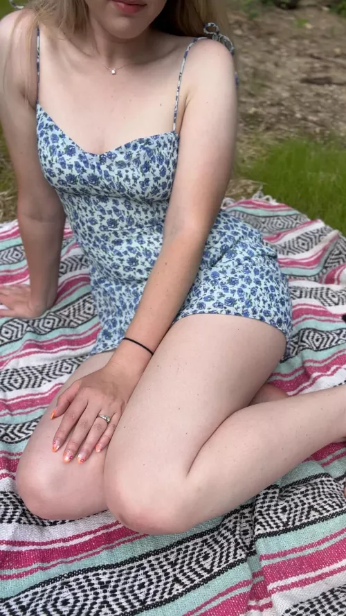 Husband is always late to these picnics. Come keep me company