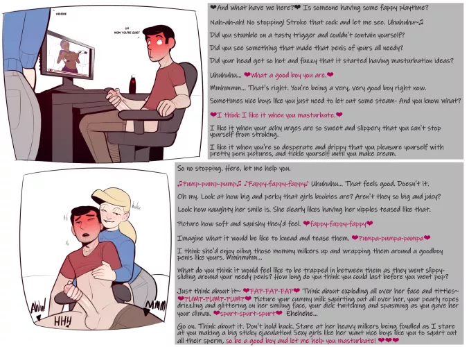 It turns her on when you watch porn [handjob][watching porn][affectionate teasing]