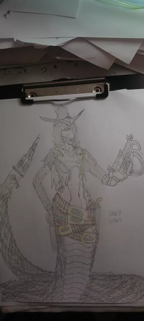 Sandy scales, lamia bandit (source: me)