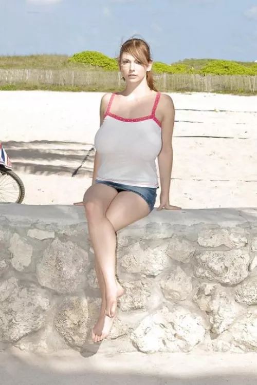 She's a certified member of No Bra Club