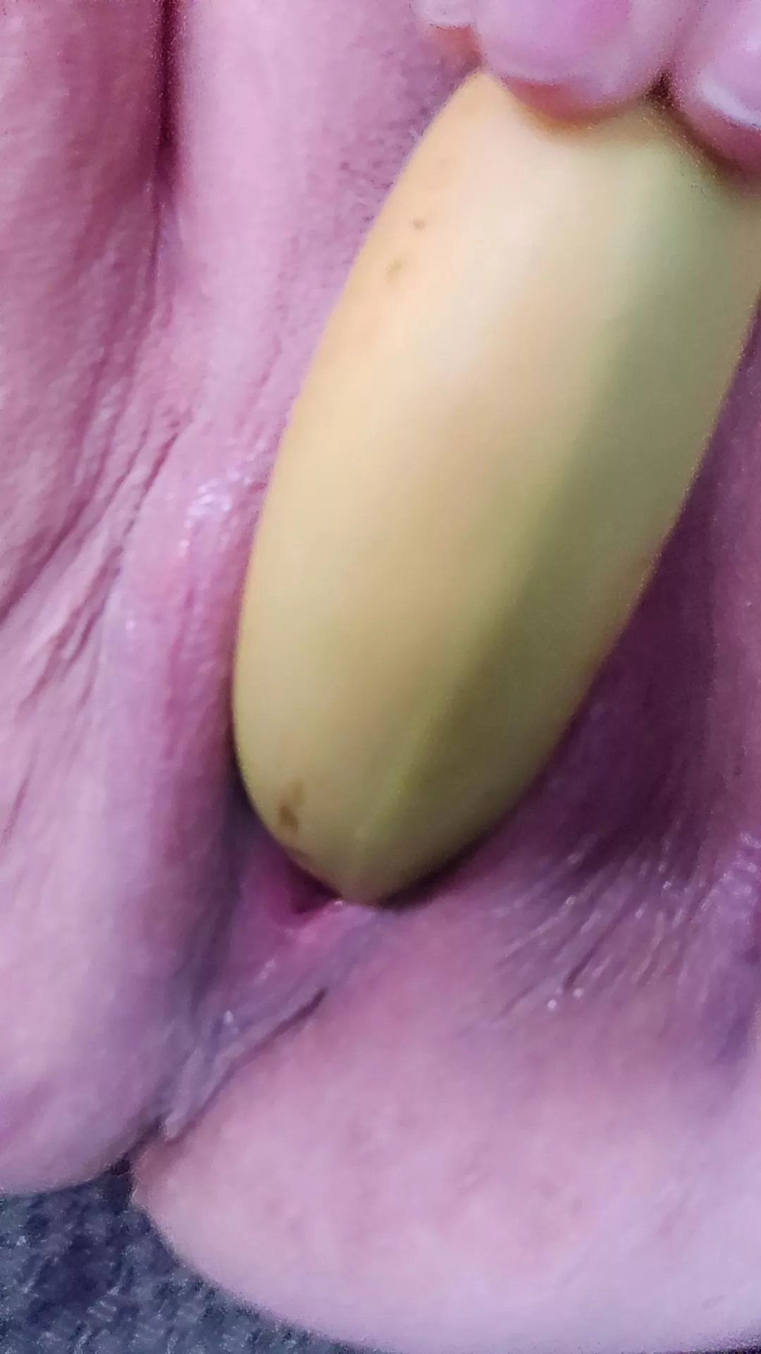 So desperate I shoved a banana in my greedy hole