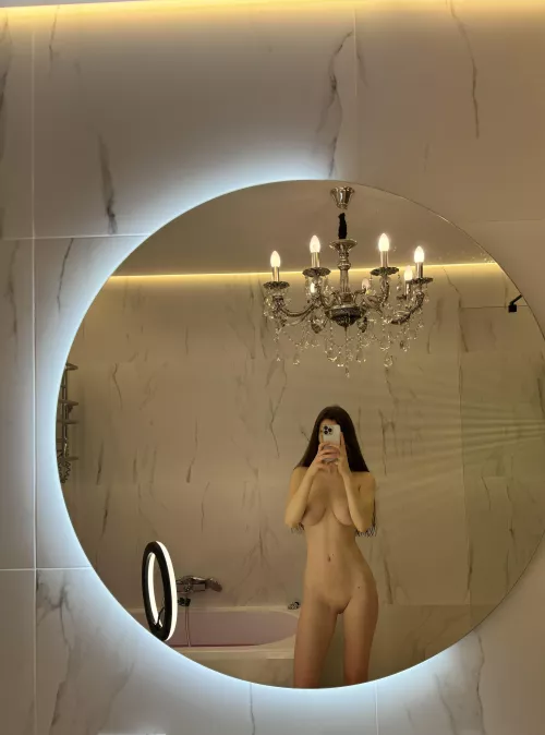 The perfect body in the mirror is sure to please you