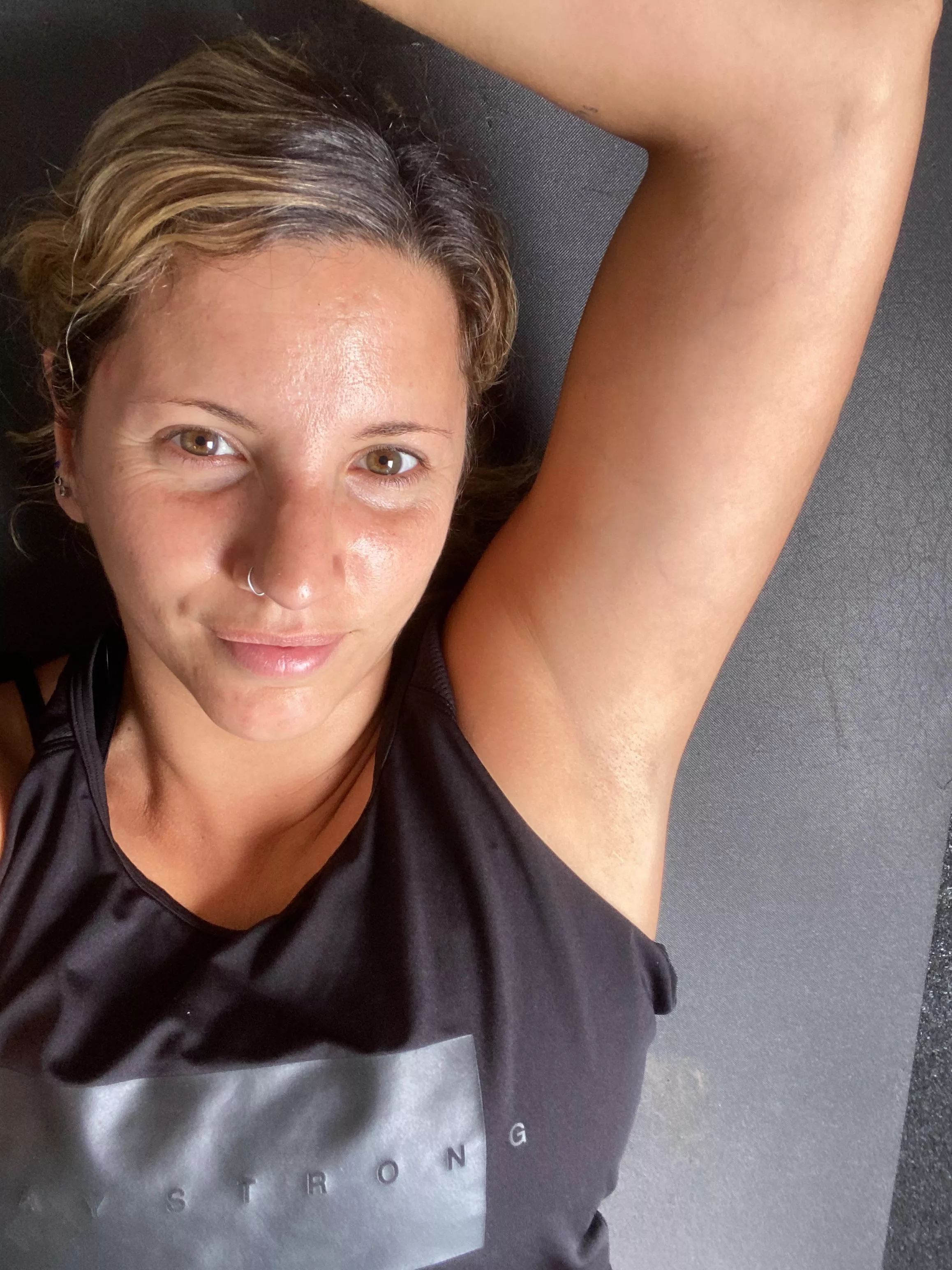 Abs make me sweat a lot