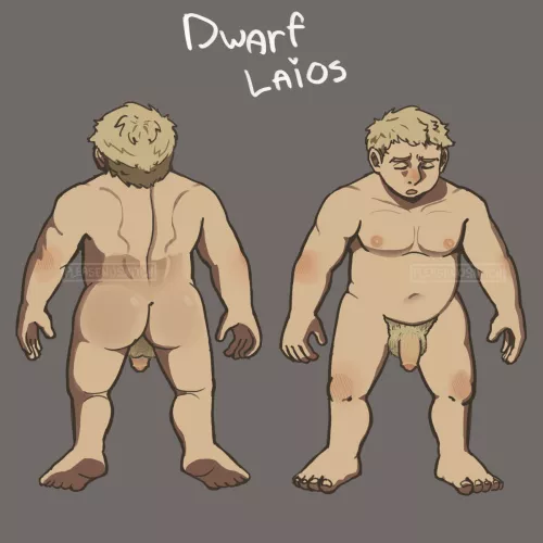 Dwarf Laios Front and Back nude ref by me (@Pleasenosnitch)