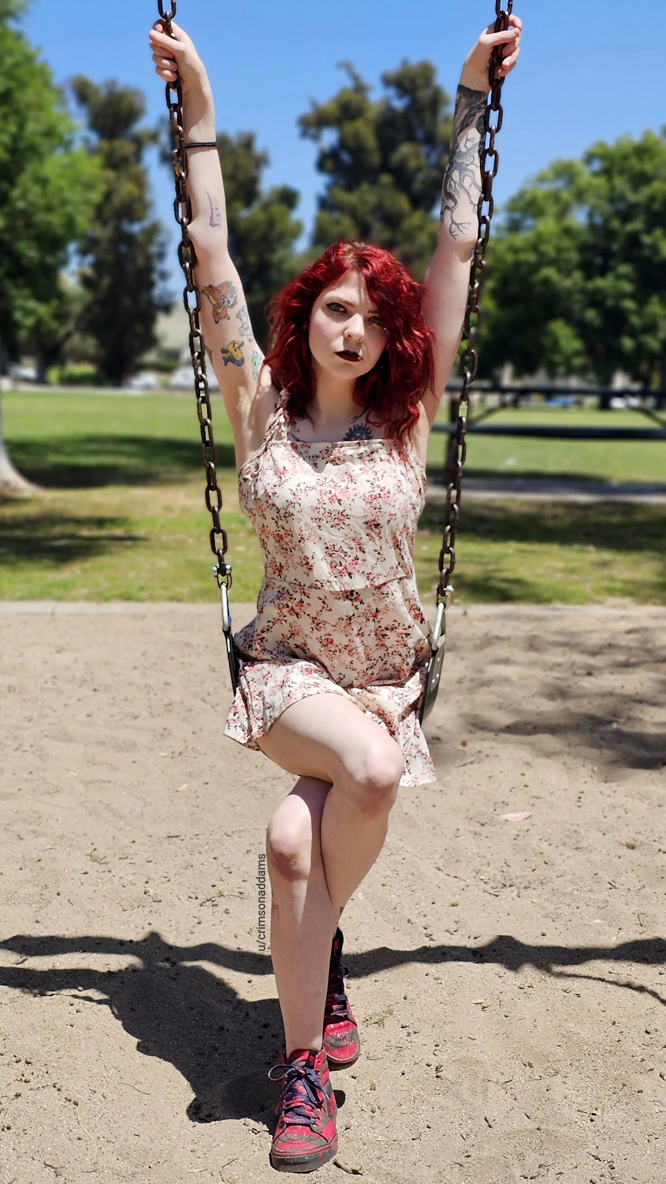 Enjoying some sun in my new dress 