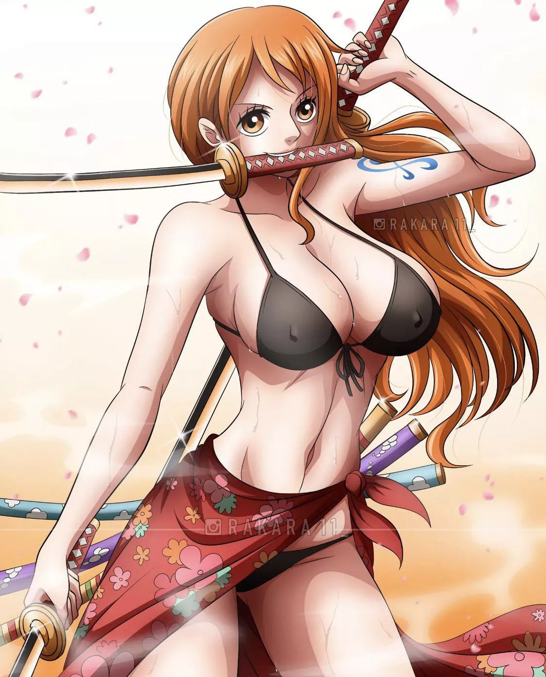 [F4A] looking to do a fun LuffyxNami roleplay. Send a message over and say/have which outfit you’d want nami in