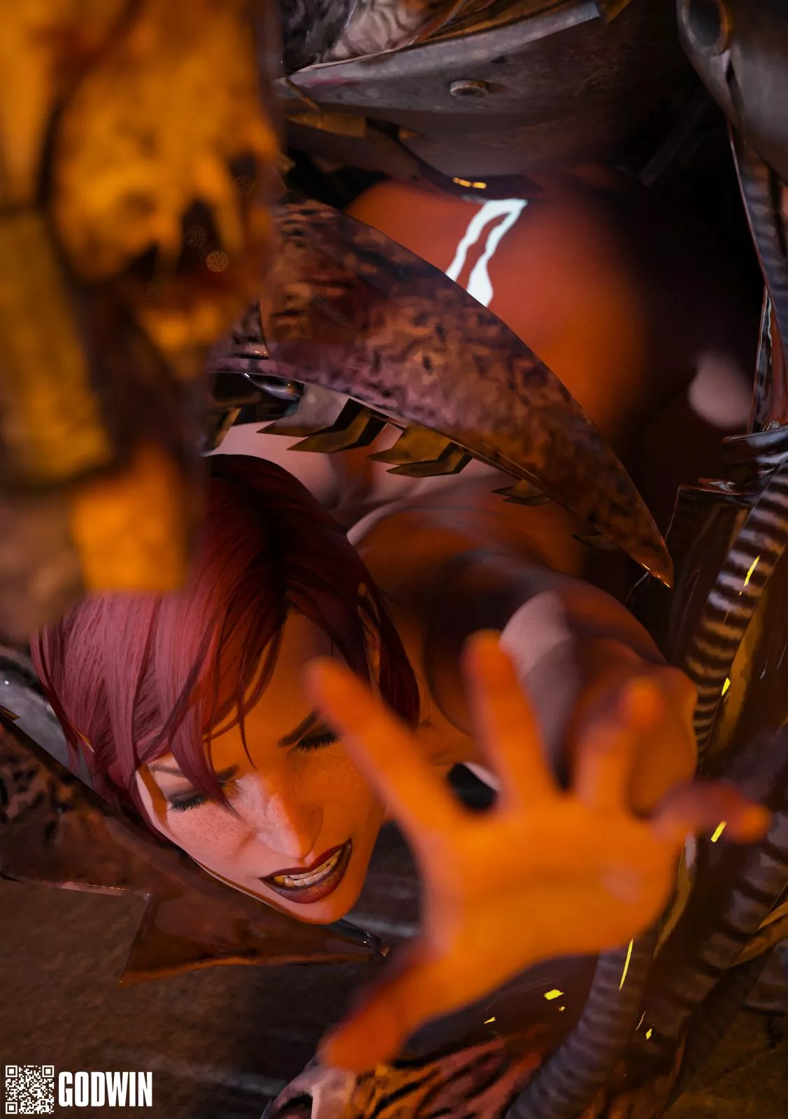 Femshep x Reaper Brute Game Over (Godwin) [Mass Effect]