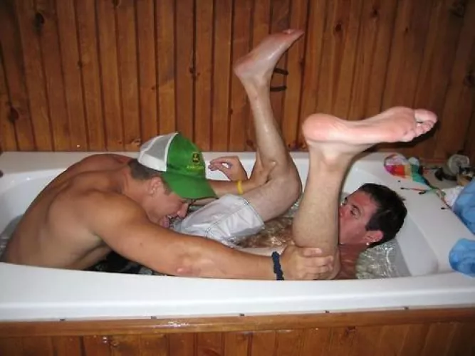 Fooling around in the tub