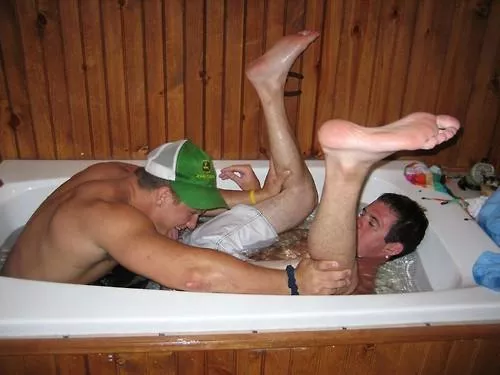 Fooling around in the tub