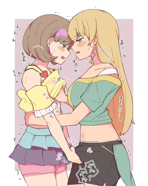 Getting heated feeling each other up (Unfortunate Hero) [Original]