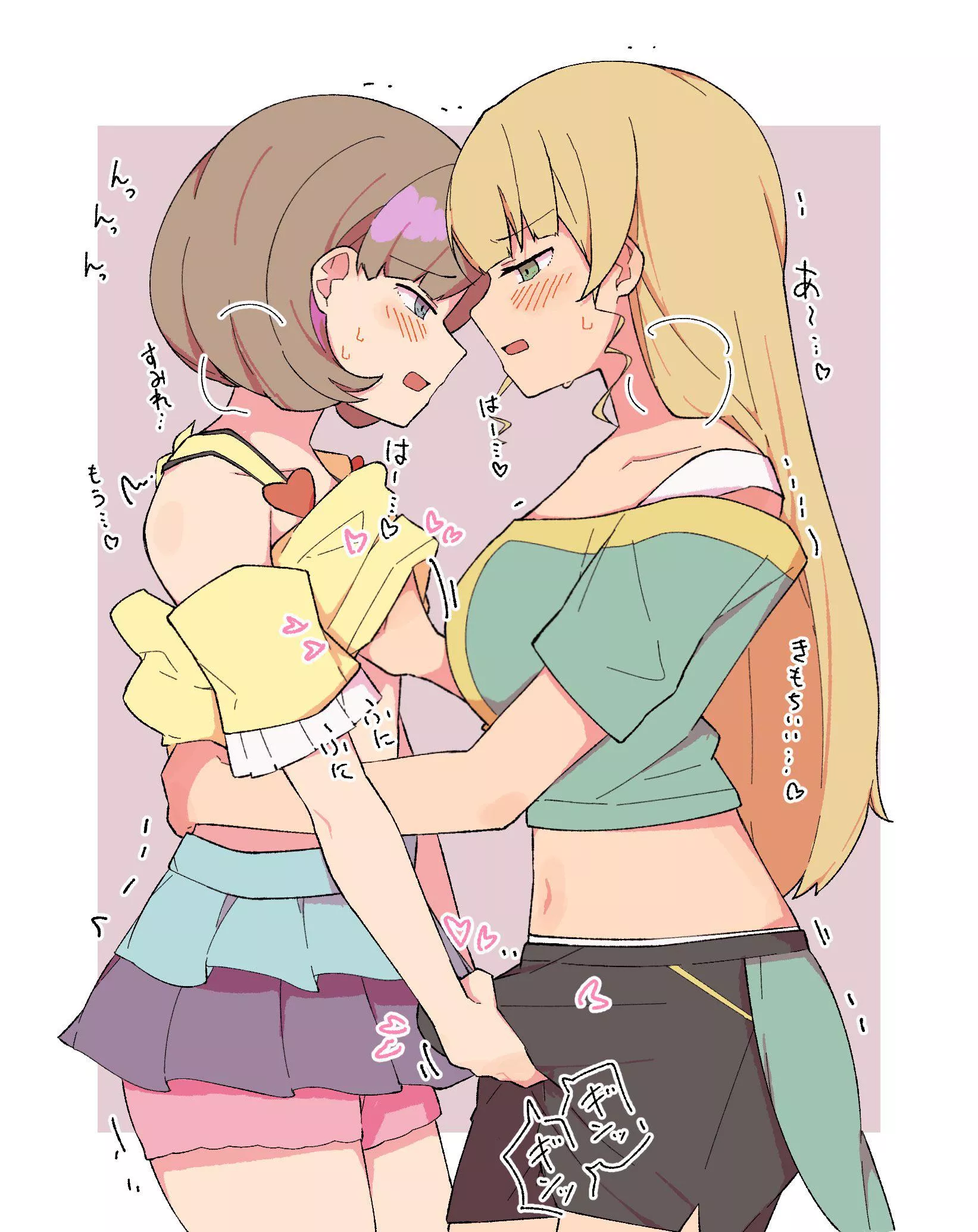 Getting heated feeling each other up (Unfortunate Hero) [Original]