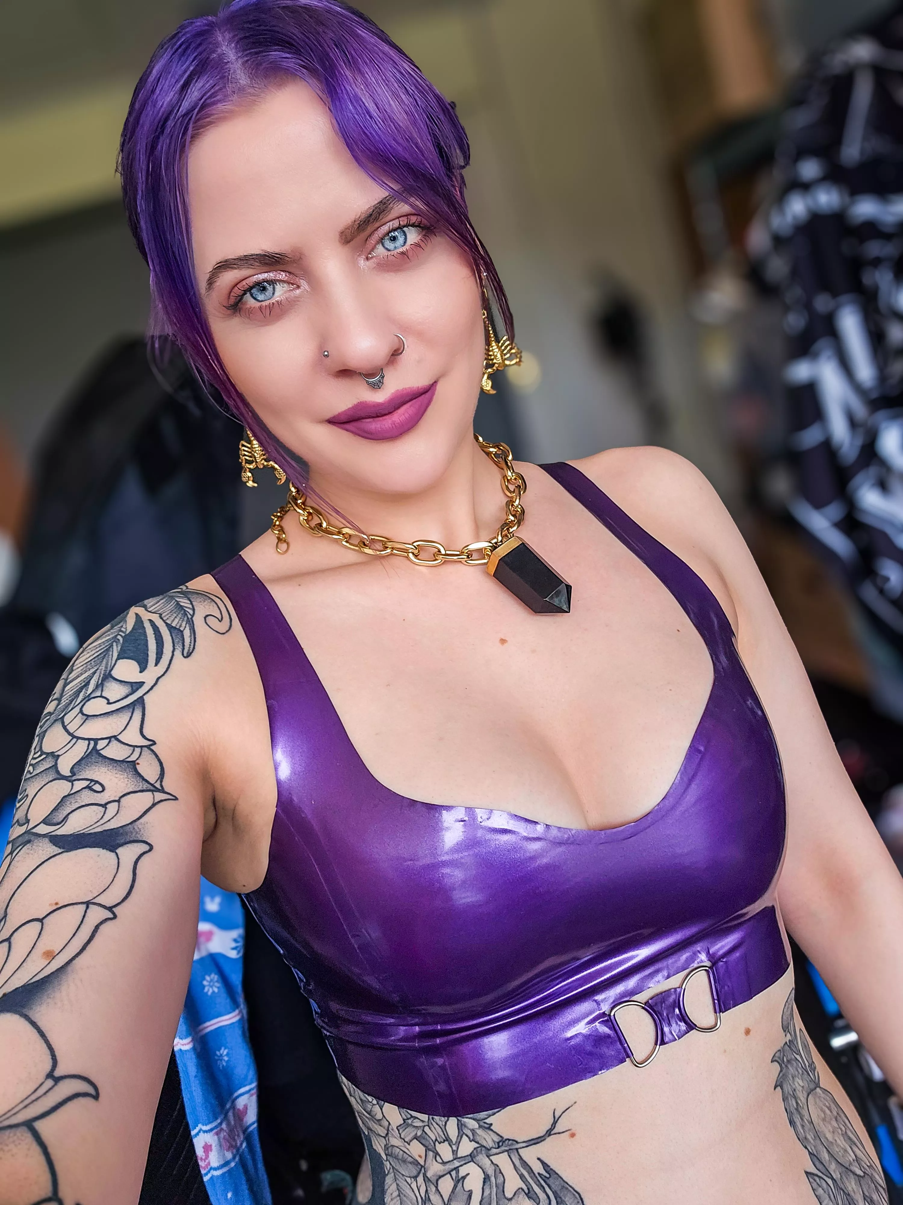 Hair to match the latex 