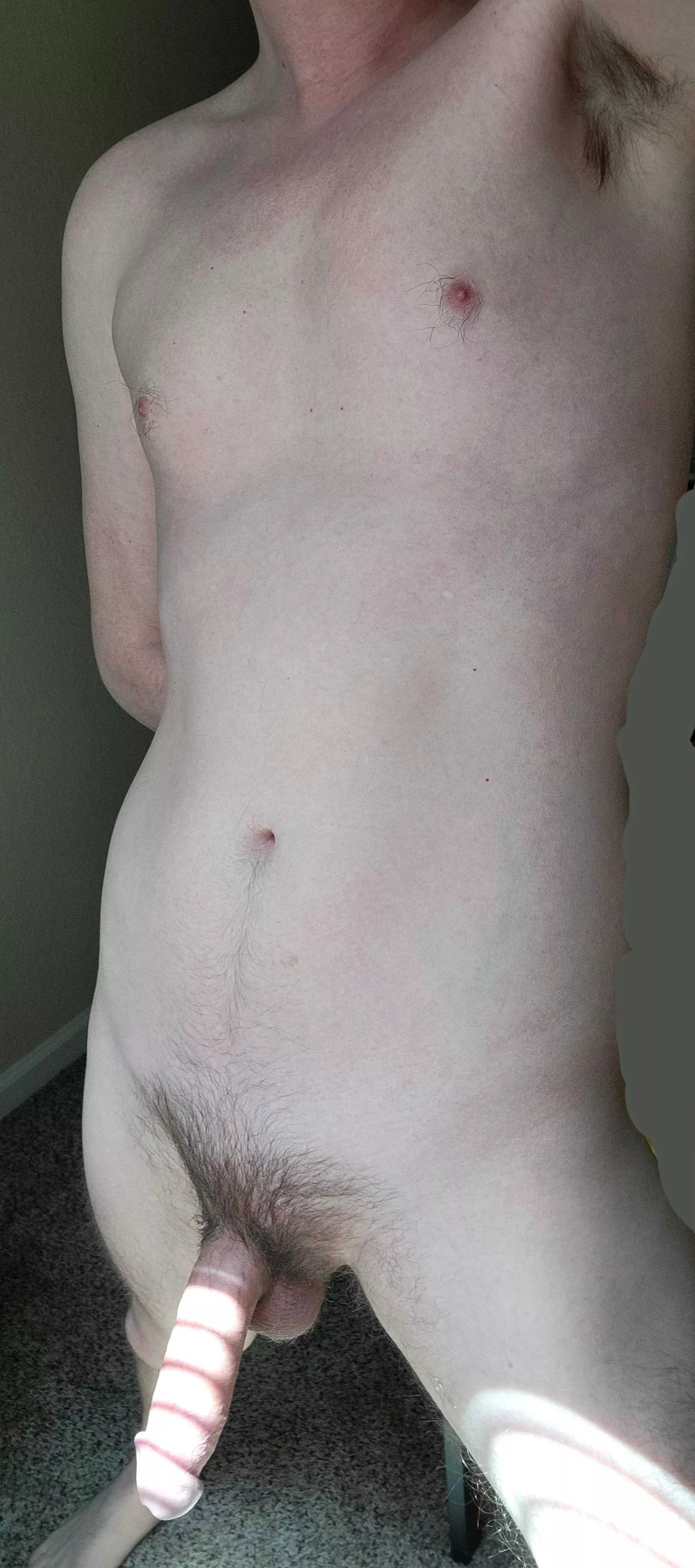 I try to show you guys how a real boy next door looks. Hair and all!