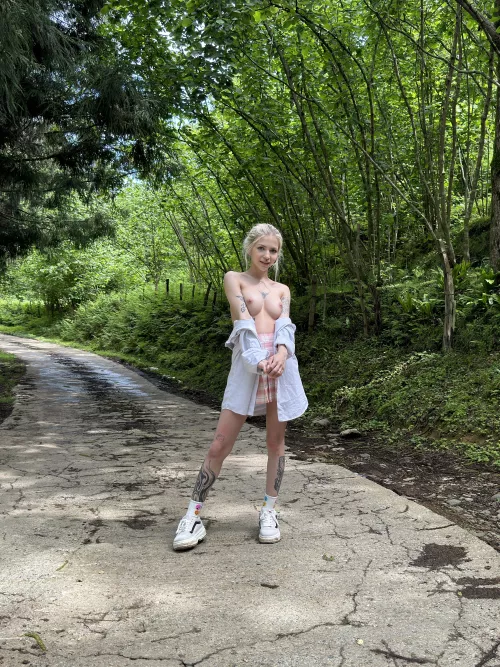 In the forest you want to get naked and merge with nature