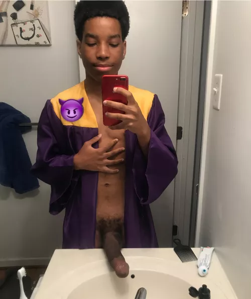 Just graduated from big dick university📚