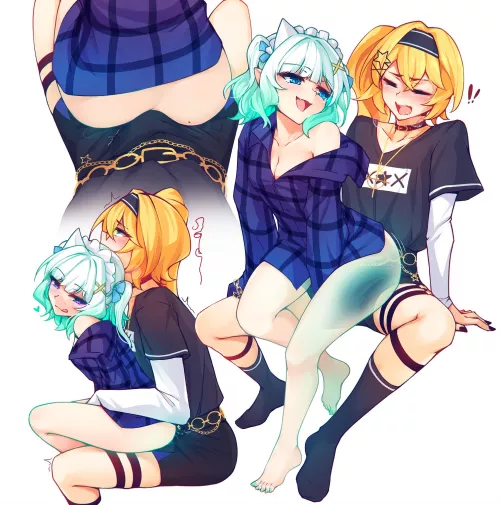 Maidmint being a tease (ricegnat) [Vtuber]