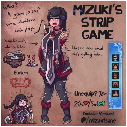 Mizuki’s strip game / Part one
