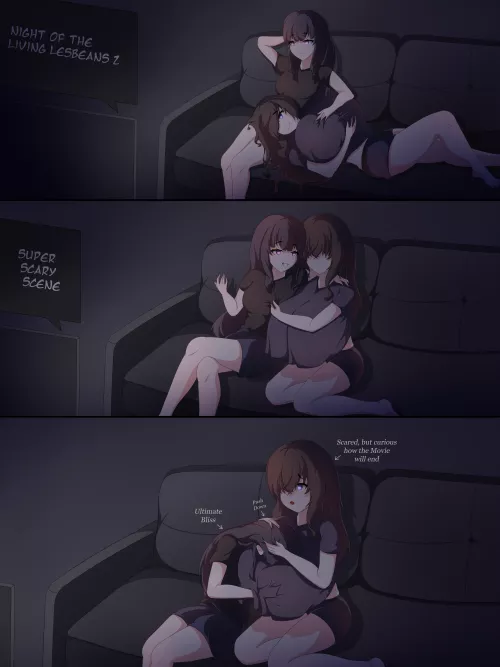 Movie Night with Alissa & Camille [Original, @Tiramisu_Art]