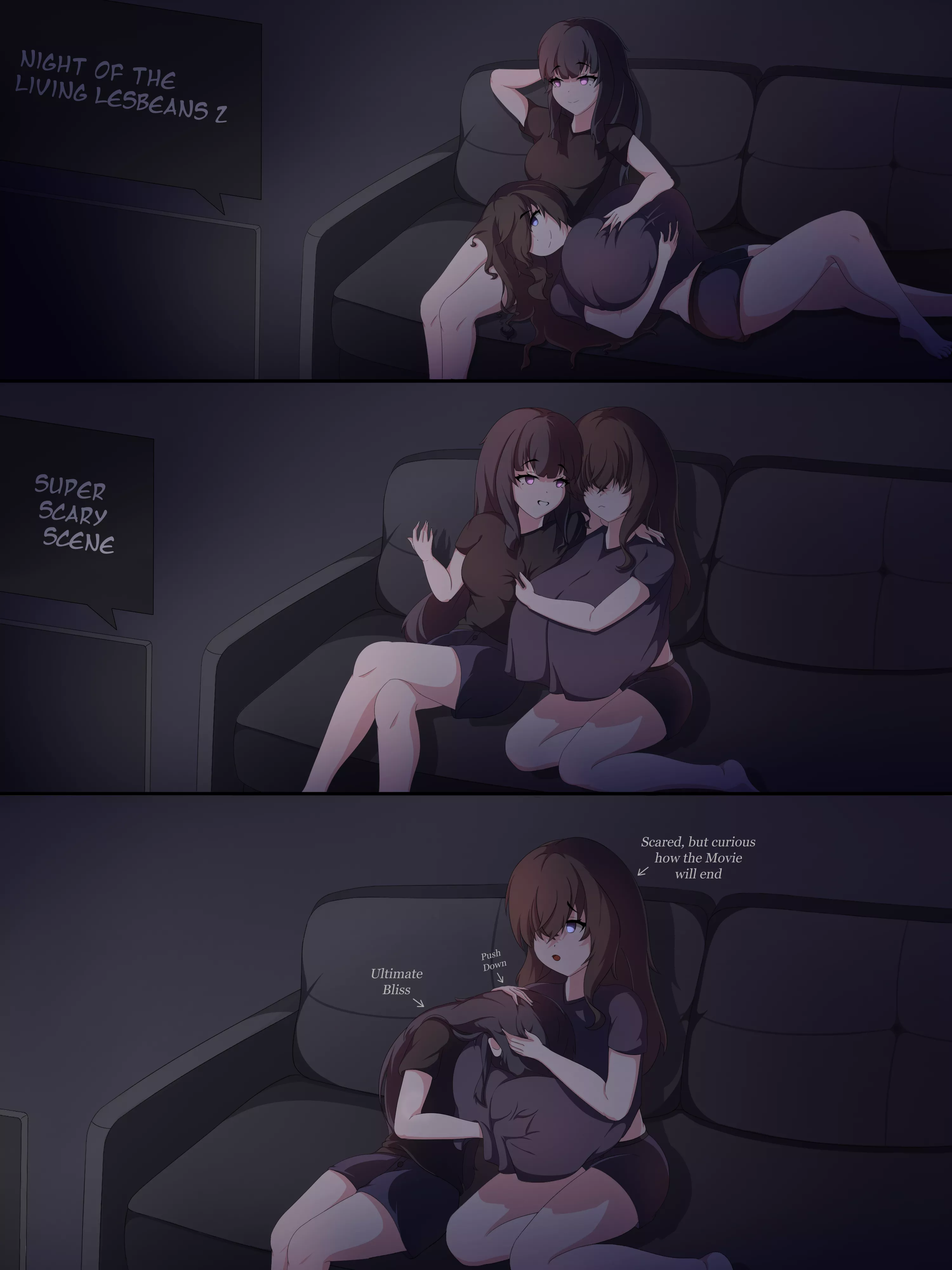 Movie Night with Alissa & Camille [Original, @Tiramisu_Art]