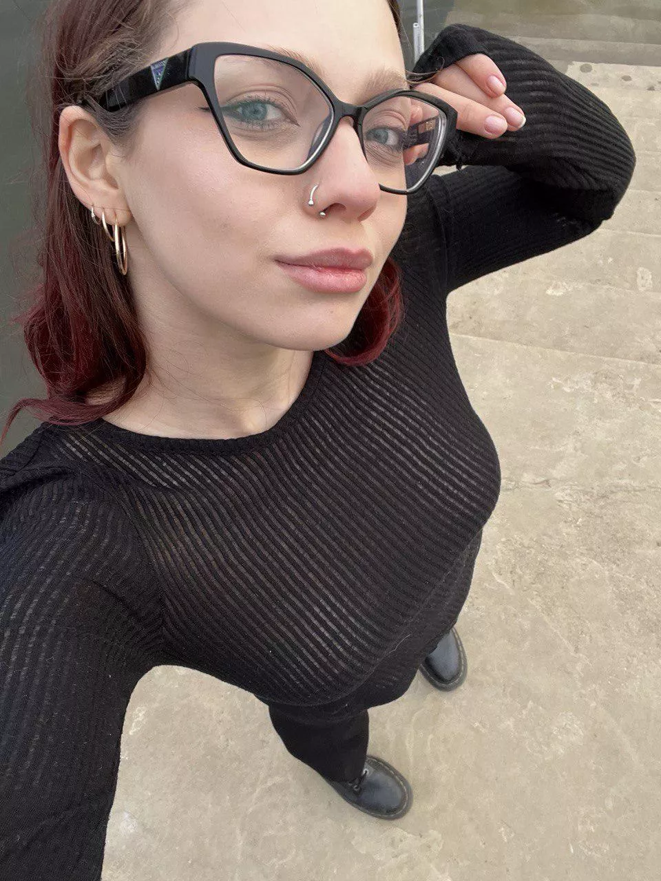 My favorite sweater see-through a little bit😉