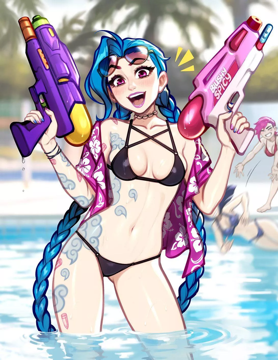 Pool Party Jinx (blushyspicy) [League of Legends]