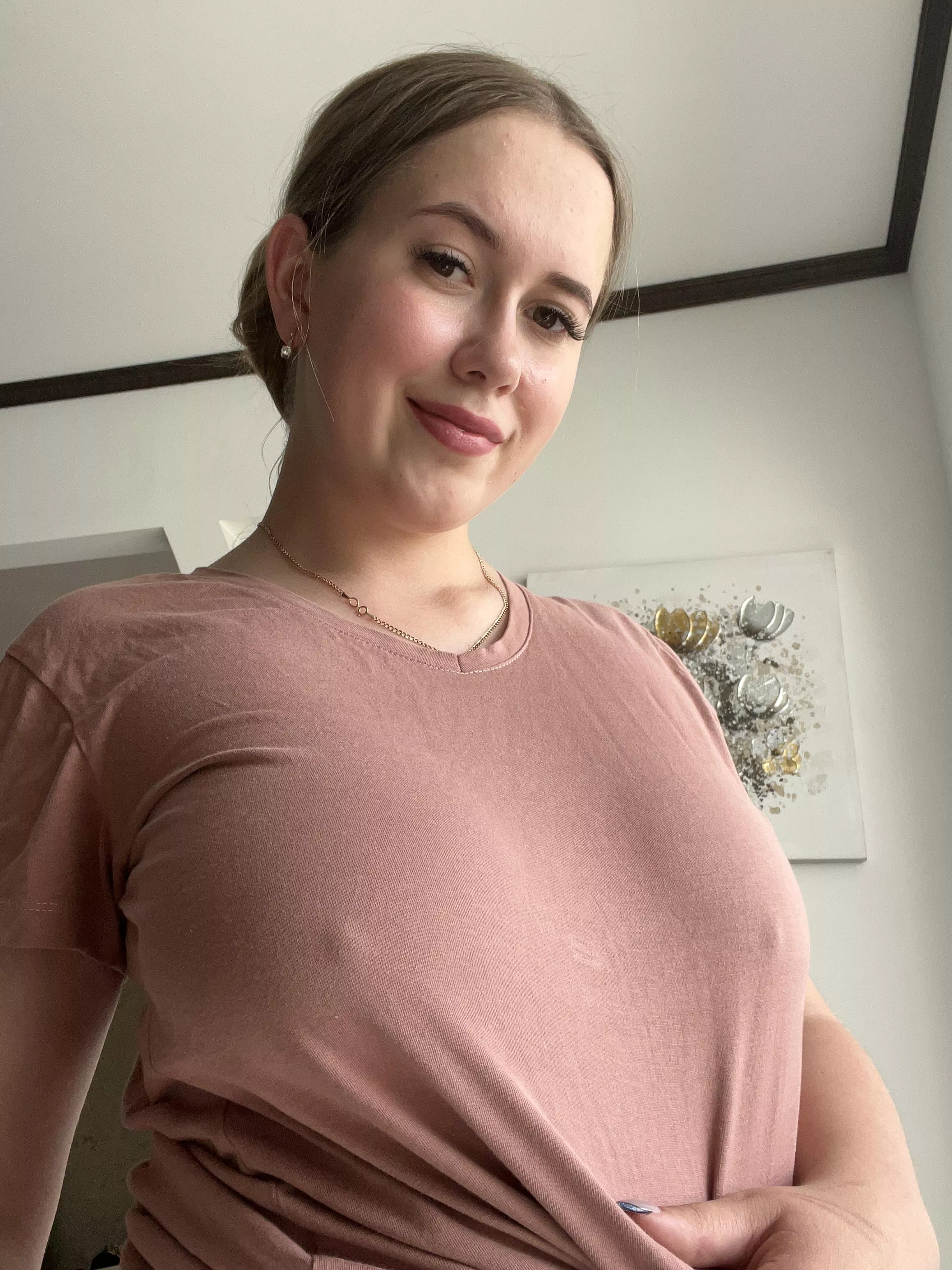 The morning began with hard nipples