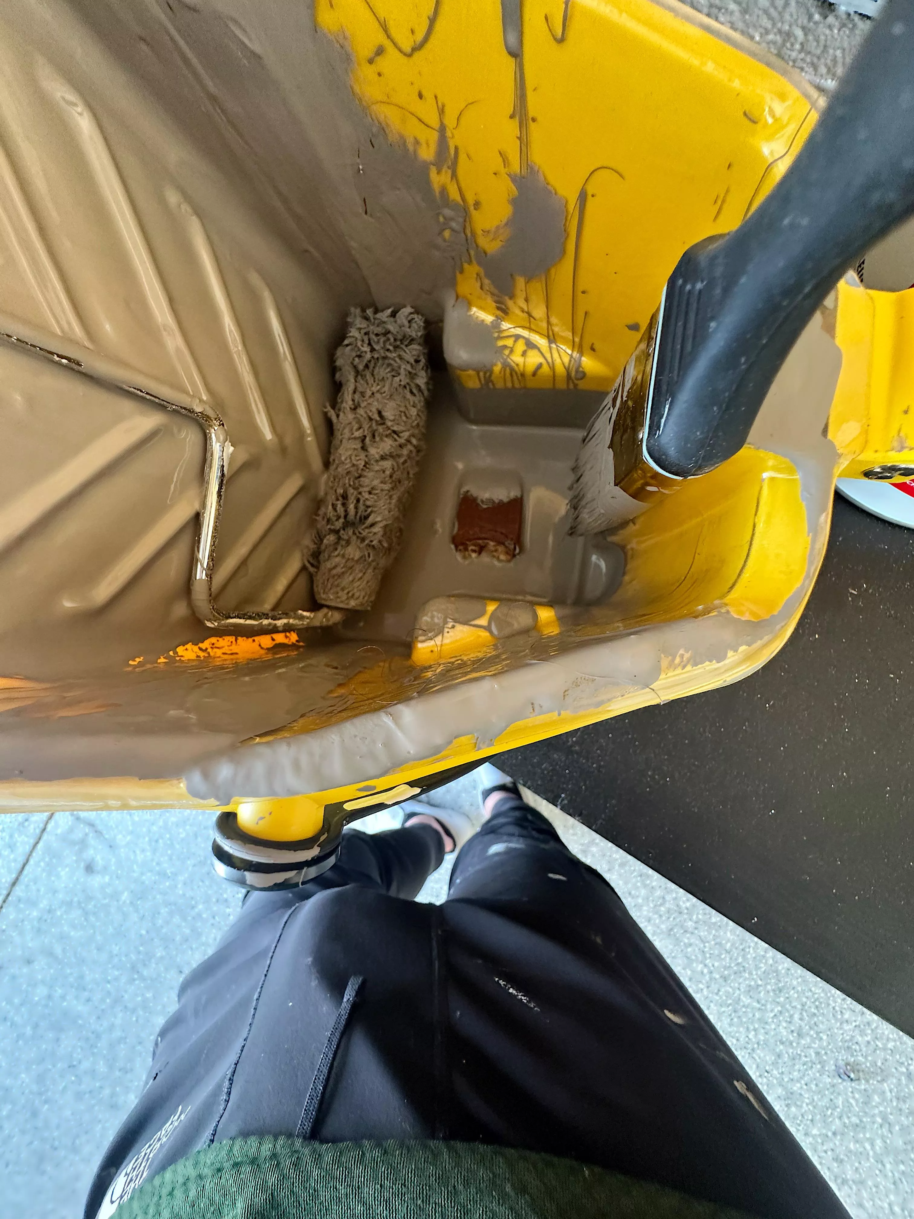 Took a pic of the snickers I dropped in my paint and realized my dick was all over the place. 