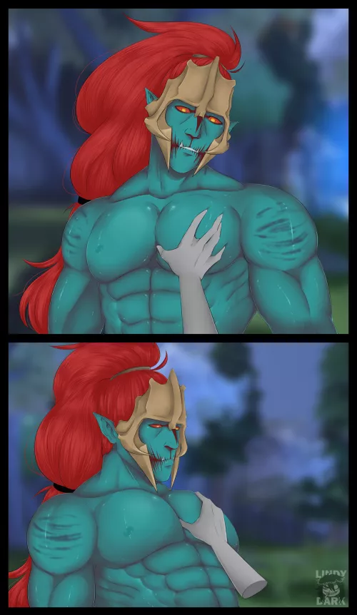 Touched Huskar's boobs
