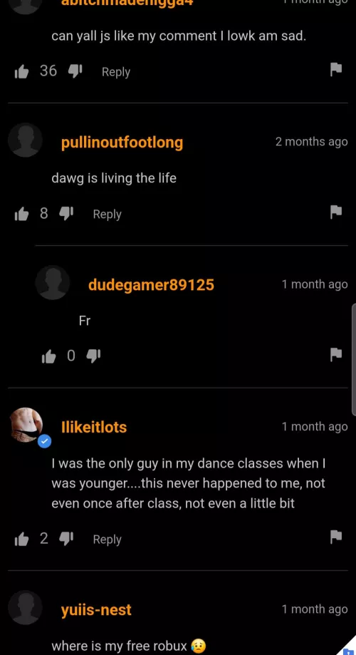 We have a range of emotions here