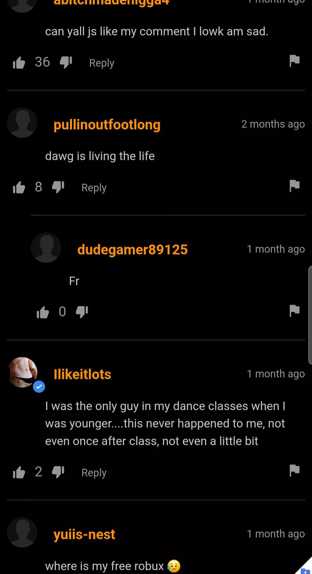 We have a range of emotions here