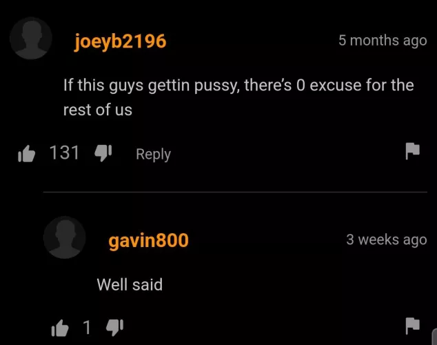 We have no excuse
