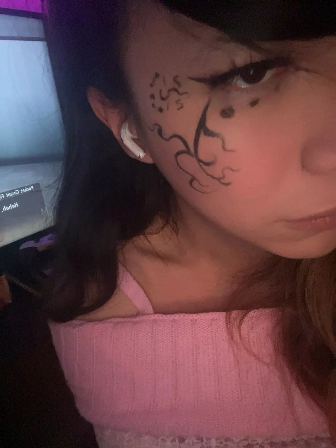 went too silly with eyeliner