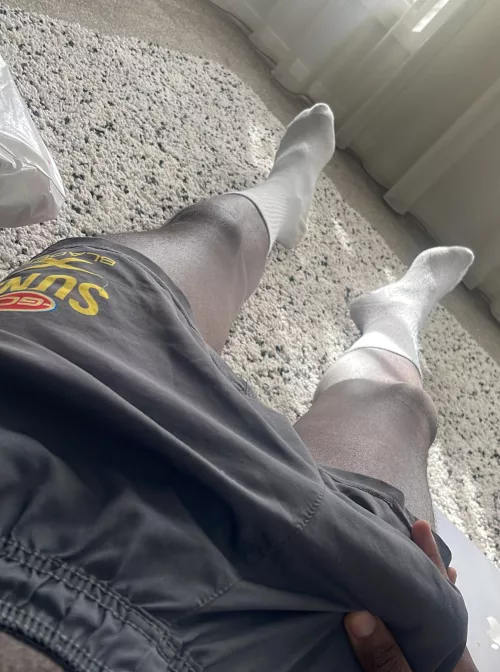 Who likes a bulge in some footy shorts 