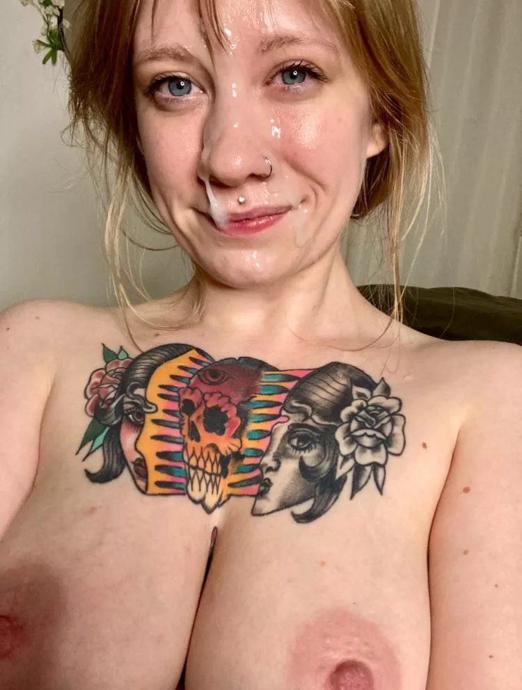 Would you have cum on my face or my tits?