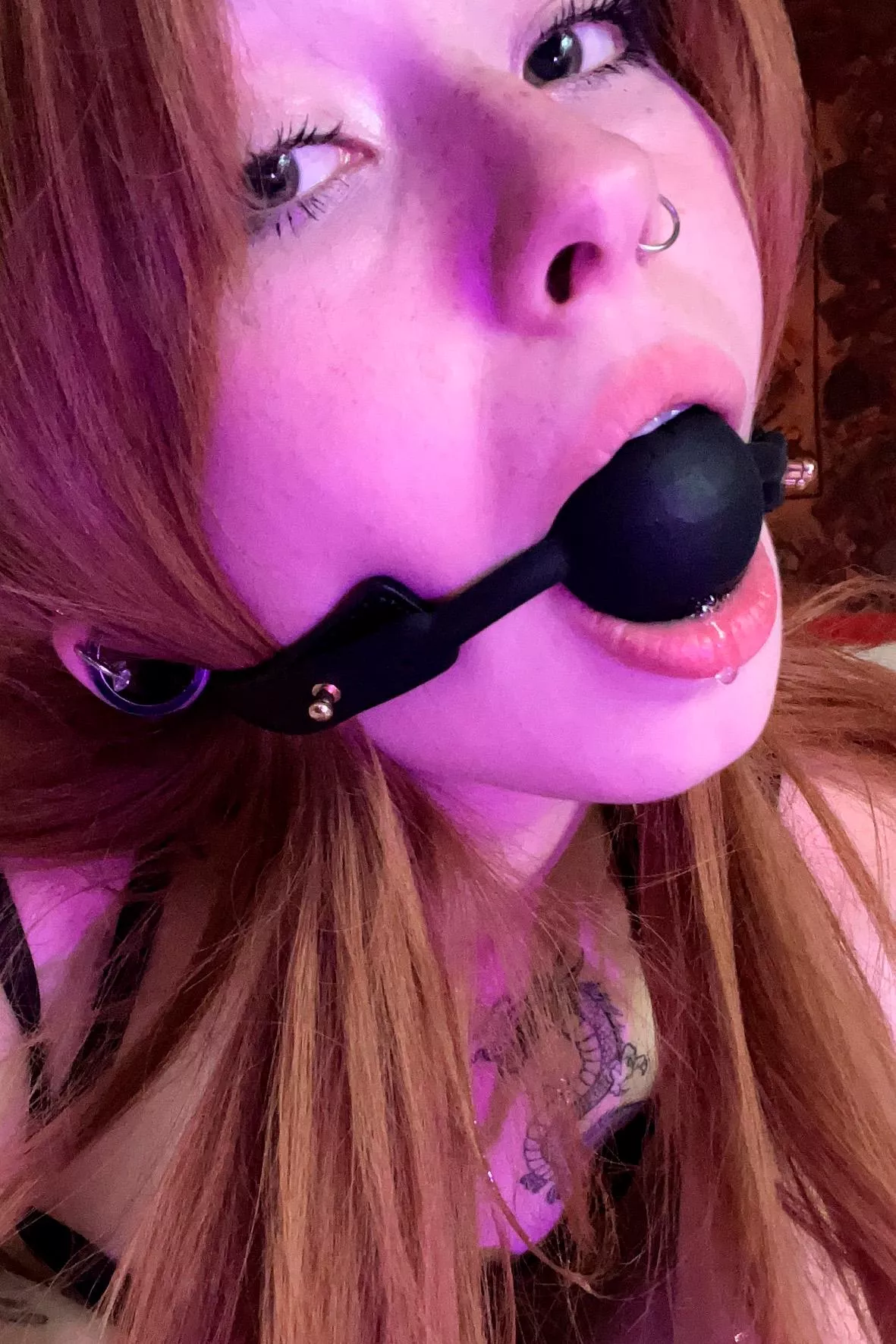Being obedient is waking up with a gag in my mouth