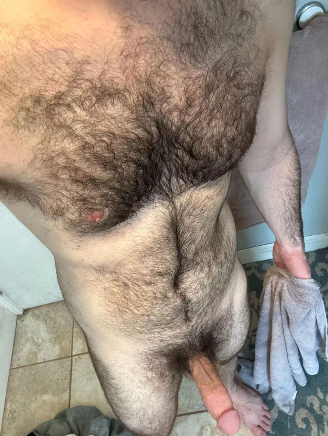 Could use some help drying off after my shower