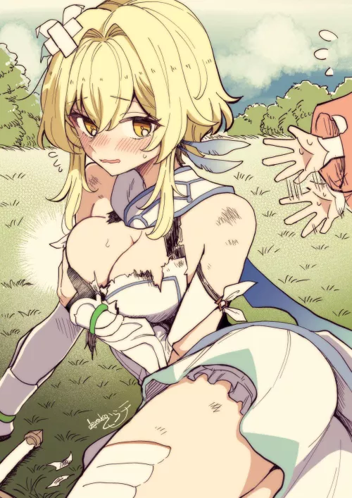 Lumine after a tough fight