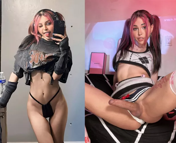 On my other socials - on here, 😈 which one do you prefer?