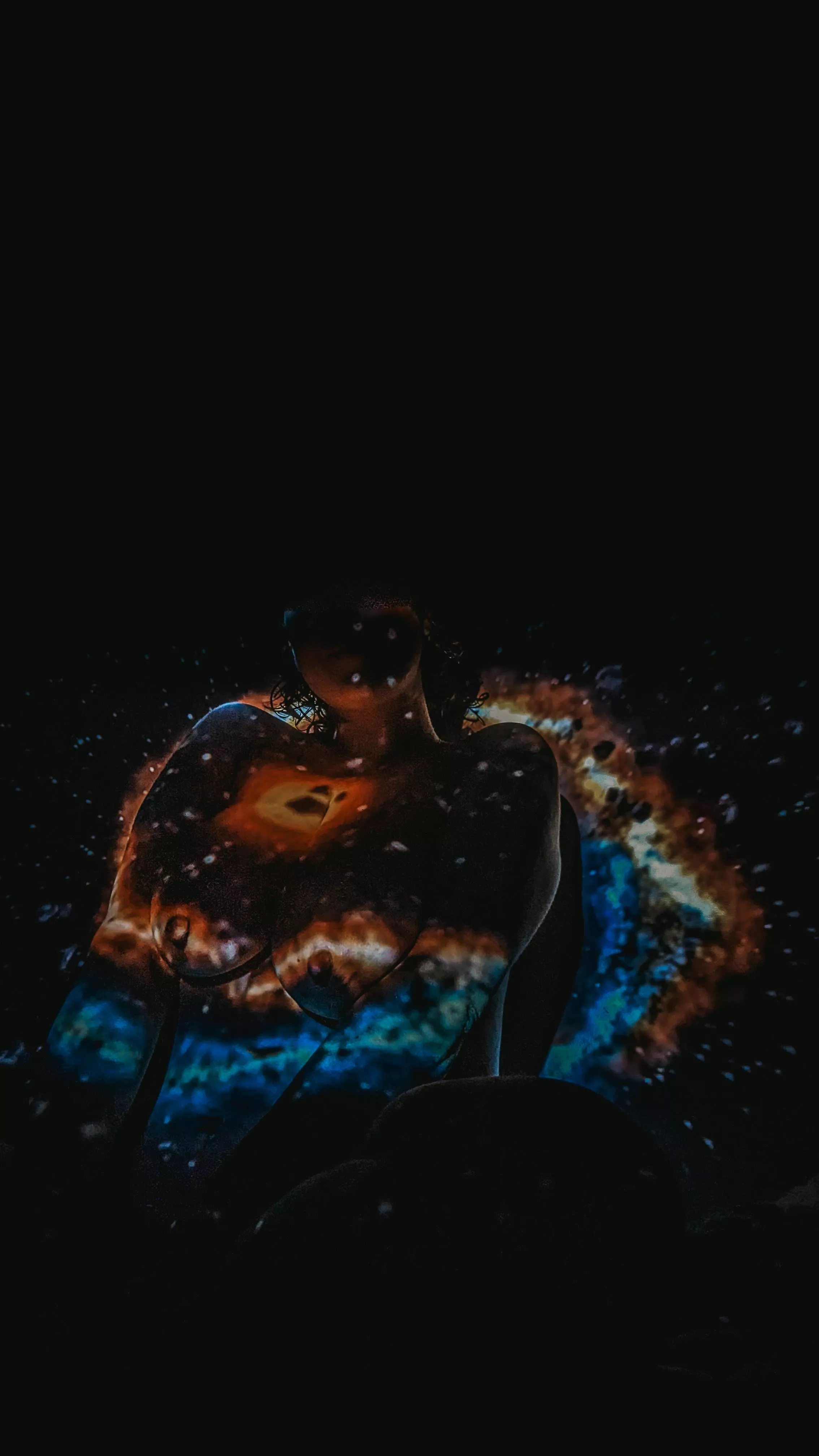 One of today's tests with the projector 🌌