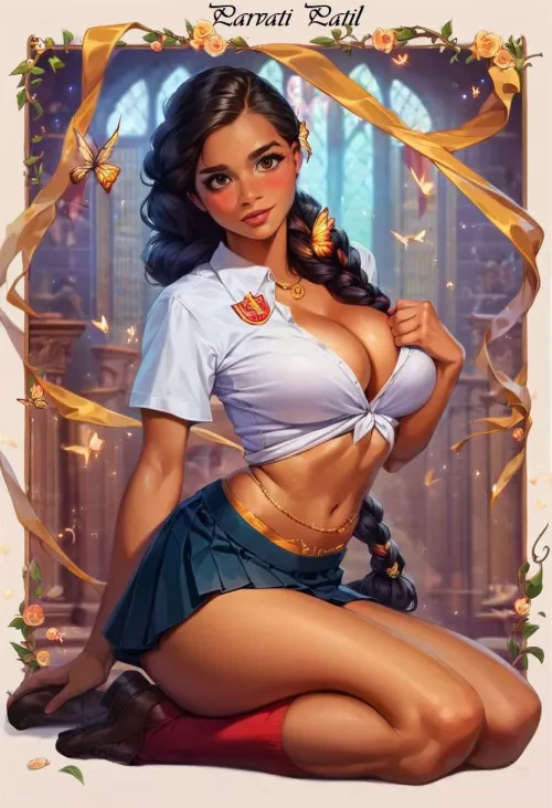 Parvati's Chocolate Frog Card [Rohsaw]