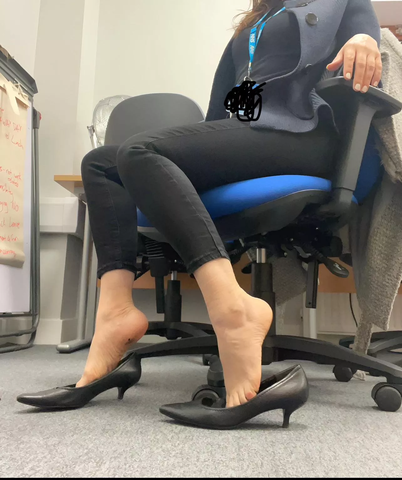 Resting work feet