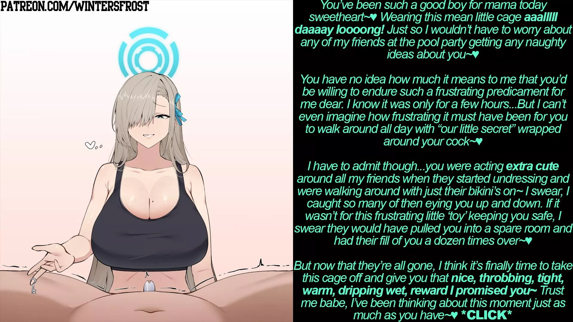 She just wanted to keep you to herself while her slut friends were over~♥ [chastity] [light femdom] [orgasm control] 